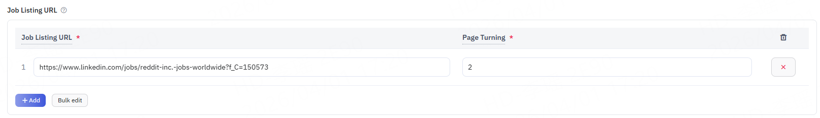 LinkedIn Jobs scraper list URL input.png