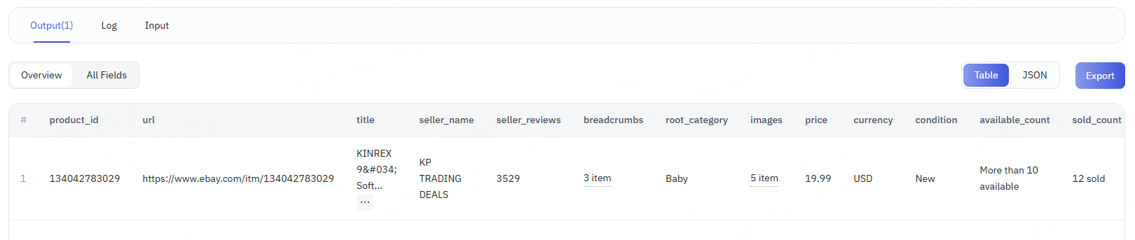 eBay Scraper  URL output.png